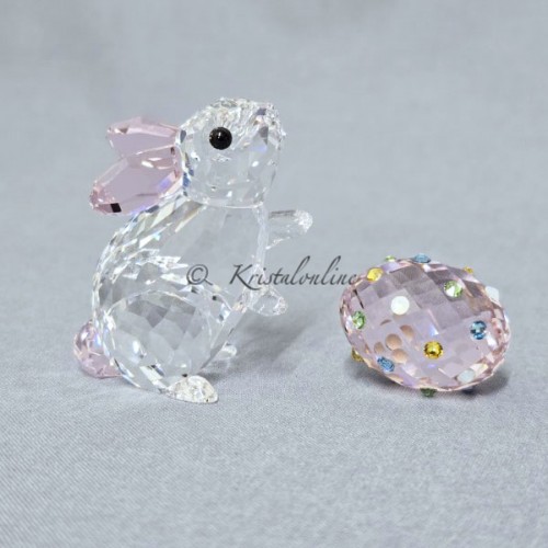 Swarovski Idyllia haas met paasei kristallen tafereel